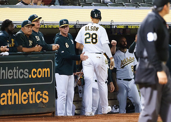 MLB: Los Angeles Angels at Oakland Athletics