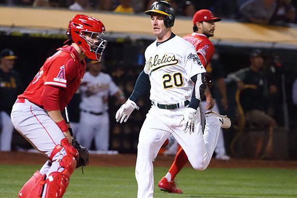 MLB: Los Angeles Angels at Oakland Athletics