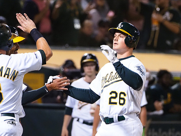 MLB: Los Angeles Angels at Oakland Athletics