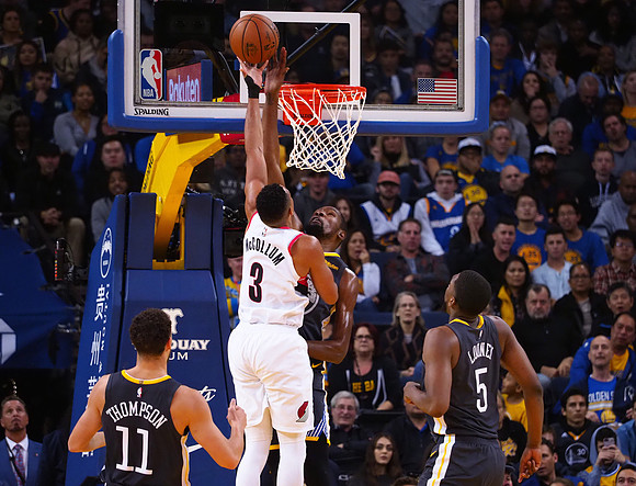 NBA: Portland Trail Blazers at Golden State Warriors