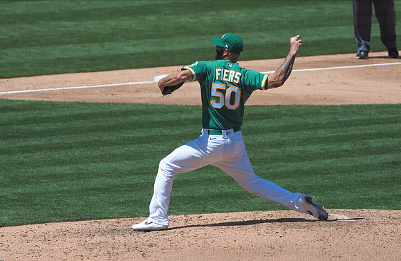 MLB: Texas Rangers at Oakland Athletics