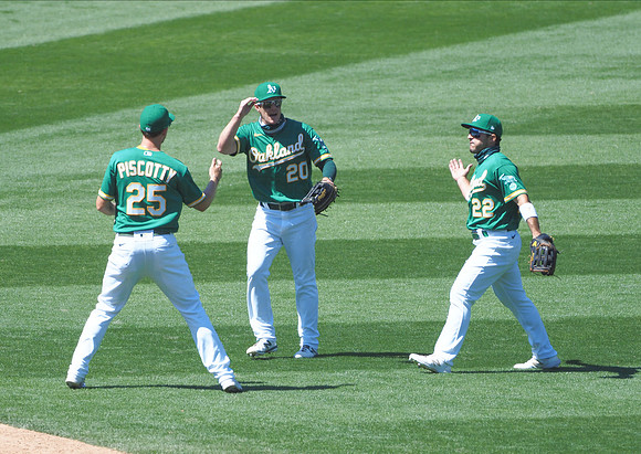 MLB: Texas Rangers at Oakland Athletics