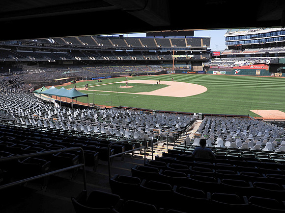 MLB: Texas Rangers at Oakland Athletics