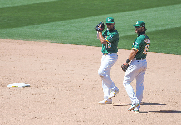 MLB: Texas Rangers at Oakland Athletics