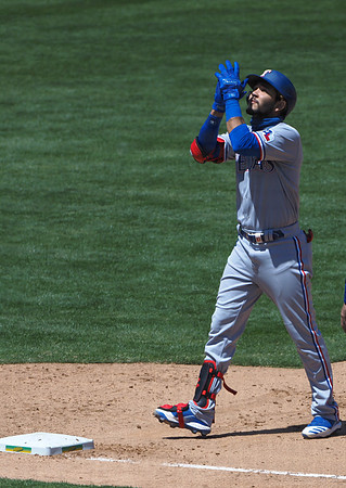 MLB: Texas Rangers at Oakland Athletics