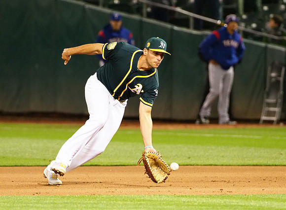 MLB: Texas Rangers at Oakland Athletics