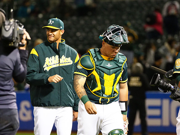 MLB: Texas Rangers at Oakland Athletics