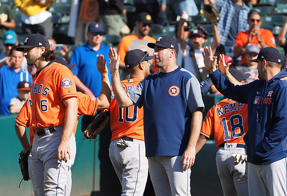 MLB: Houston Astros at Oakland Athletics