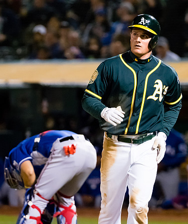 MLB: Texas Rangers at Oakland Athletics