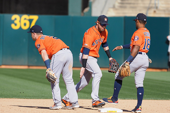 MLB: Houston Astros at Oakland Athletics