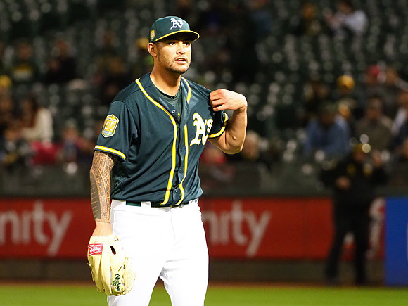 MLB: Texas Rangers at Oakland Athletics