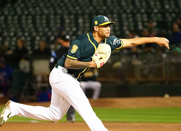 MLB: Texas Rangers at Oakland Athletics