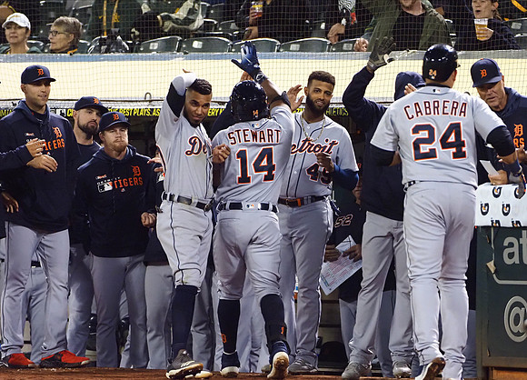 MLB: Detroit Tigers at Oakland Athletics