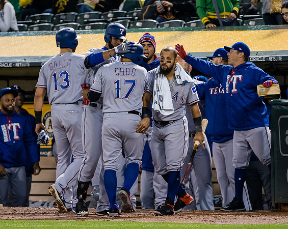 MLB: Texas Rangers at Oakland Athletics
