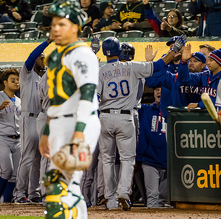 MLB: Texas Rangers at Oakland Athletics