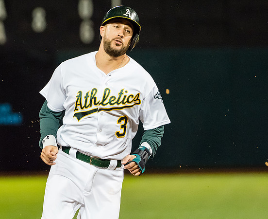 MLB: Texas Rangers at Oakland Athletics