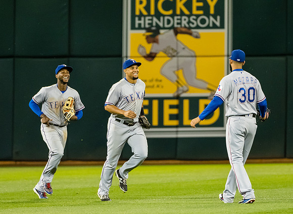 MLB: Texas Rangers at Oakland Athletics