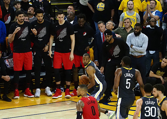 NBA: Playoffs-Portland Trail Blazers at Golden State Warriors