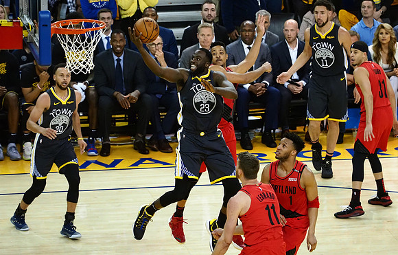 NBA: Playoffs-Portland Trail Blazers at Golden State Warriors