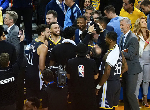 NBA: Playoffs-Portland Trail Blazers at Golden State Warriors