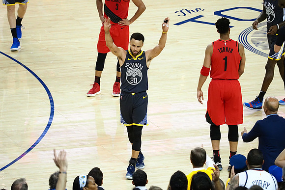 NBA: Playoffs-Portland Trail Blazers at Golden State Warriors
