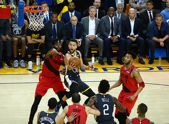 NBA: Playoffs-Portland Trail Blazers at Golden State Warriors