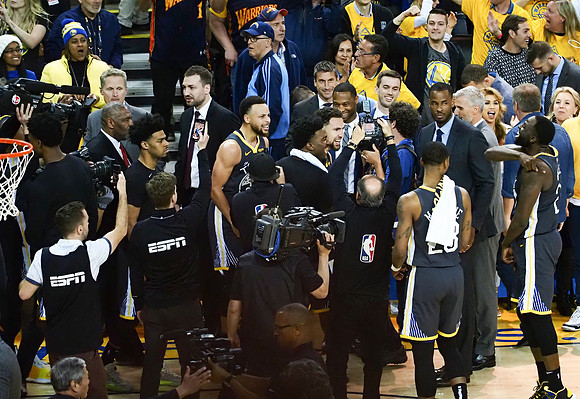 NBA: Playoffs-Portland Trail Blazers at Golden State Warriors