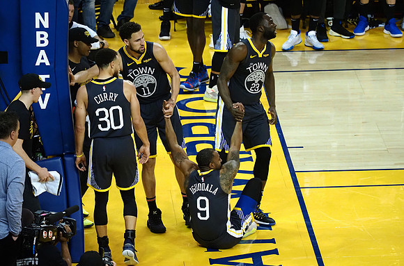 NBA: Playoffs-Portland Trail Blazers at Golden State Warriors