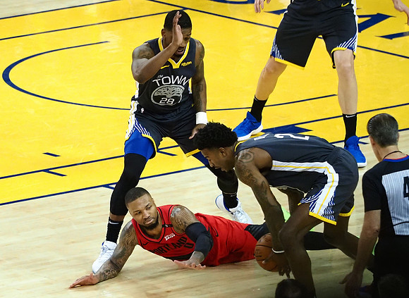 NBA: Playoffs-Portland Trail Blazers at Golden State Warriors