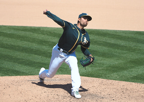 MLB: Los Angeles Angels at Oakland Athletics