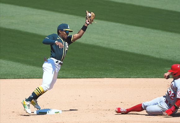 MLB: Los Angeles Angels at Oakland Athletics