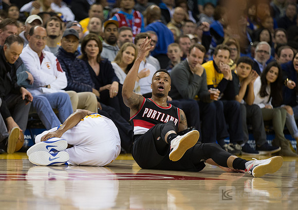 NBA: Portland Trail Blazers at Golden State Warriors