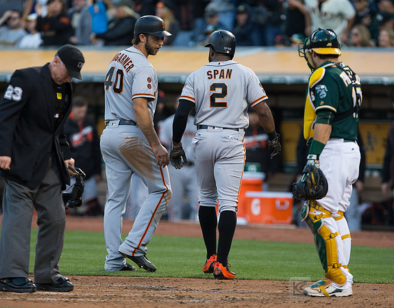 MLB: San Francisco Giants at Oakland Athletics