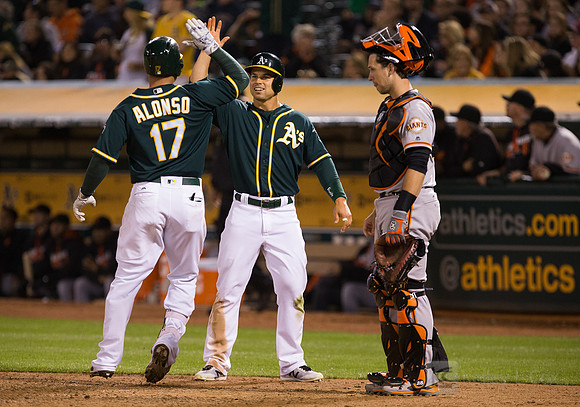 MLB: San Francisco Giants at Oakland Athletics
