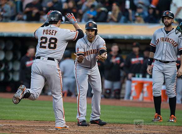 MLB: San Francisco Giants at Oakland Athletics