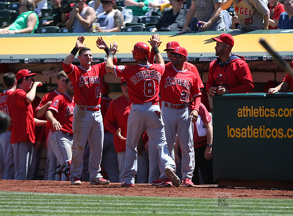 MLB: Los Angeles Angels at Oakland Athletics
