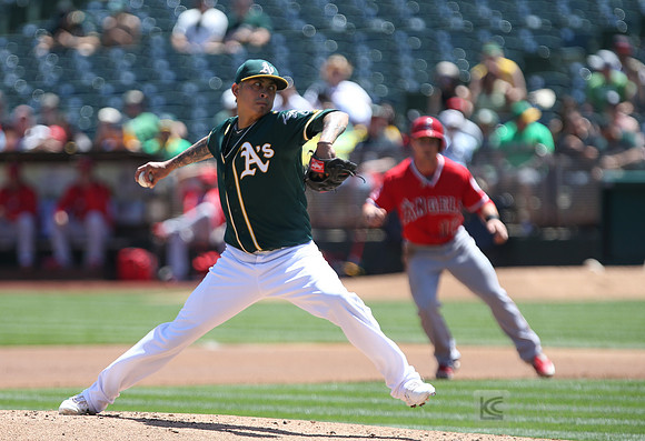 MLB: Los Angeles Angels at Oakland Athletics