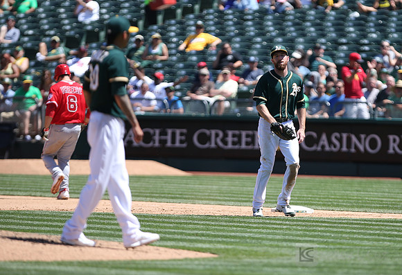 MLB: Los Angeles Angels at Oakland Athletics