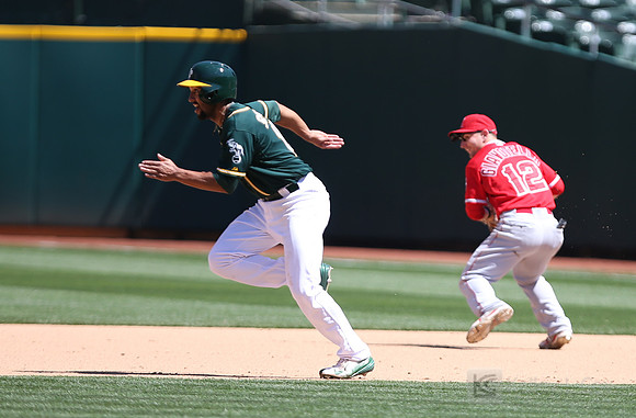 MLB: Los Angeles Angels at Oakland Athletics