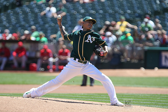 MLB: Los Angeles Angels at Oakland Athletics
