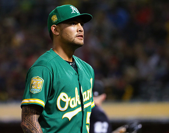 MLB: Los Angeles Angels at Oakland Athletics