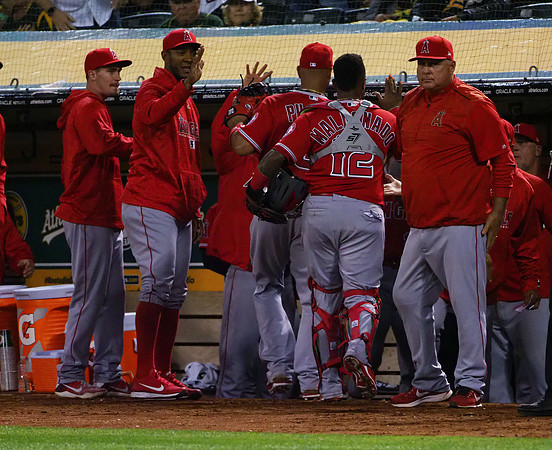 MLB: Los Angeles Angels at Oakland Athletics