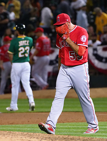 MLB: Los Angeles Angels at Oakland Athletics