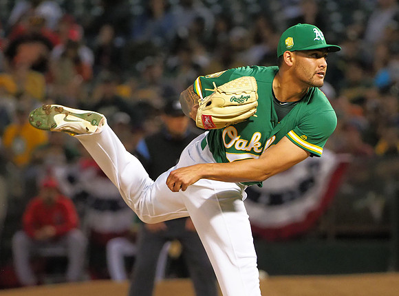 MLB: Los Angeles Angels at Oakland Athletics