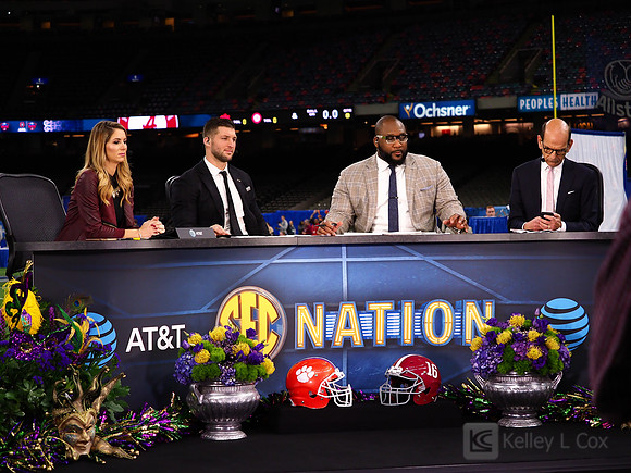 Laura Rutledge, Tim Tebow, Marcus Spears, Paul Finebaum
