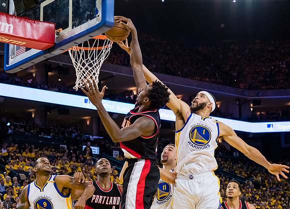 NBA: Playoffs-Portland Trail Blazers at Golden State Warriors