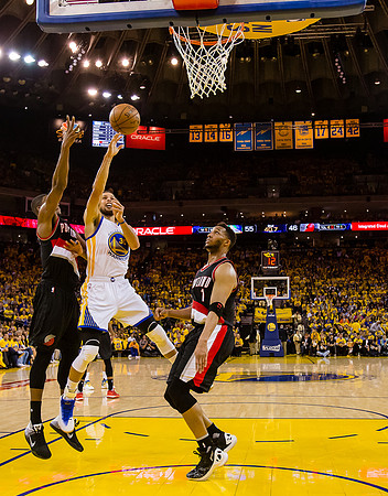 NBA: Playoffs-Portland Trail Blazers at Golden State Warriors