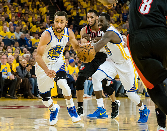 NBA: Playoffs-Portland Trail Blazers at Golden State Warriors