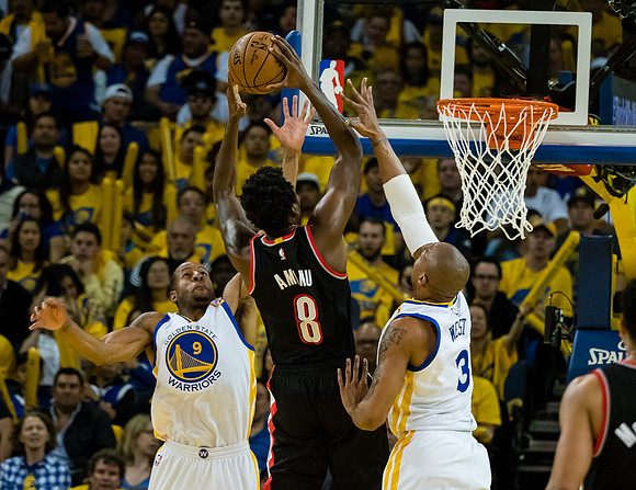 NBA: Playoffs-Portland Trail Blazers at Golden State Warriors