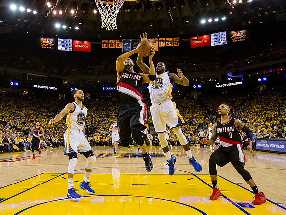 NBA: Playoffs-Portland Trail Blazers at Golden State Warriors